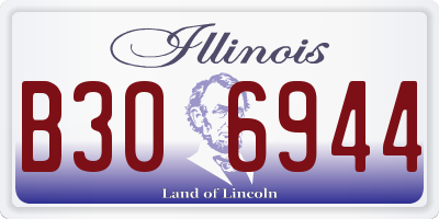 IL license plate B306944