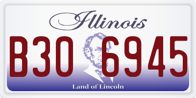 IL license plate B306945