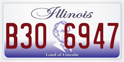 IL license plate B306947