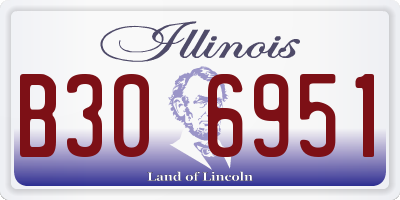 IL license plate B306951