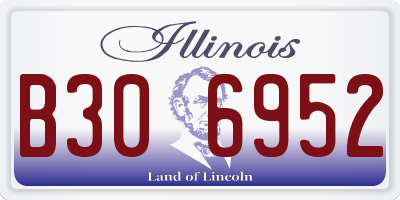 IL license plate B306952