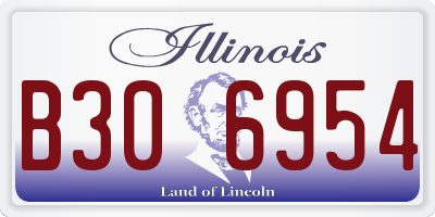 IL license plate B306954
