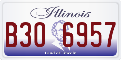 IL license plate B306957