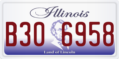 IL license plate B306958