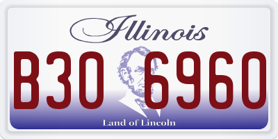 IL license plate B306960