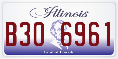 IL license plate B306961