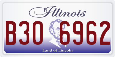 IL license plate B306962