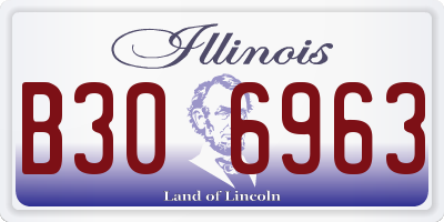 IL license plate B306963
