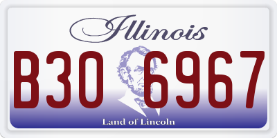 IL license plate B306967