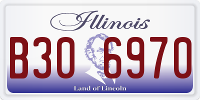 IL license plate B306970