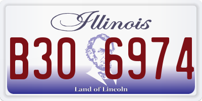IL license plate B306974