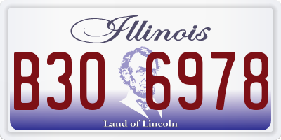 IL license plate B306978