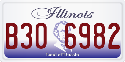 IL license plate B306982