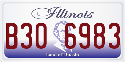 IL license plate B306983