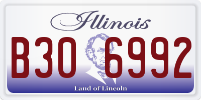 IL license plate B306992