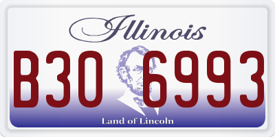 IL license plate B306993