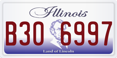 IL license plate B306997