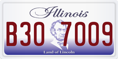 IL license plate B307009