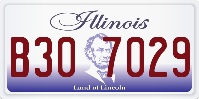 IL license plate B307029