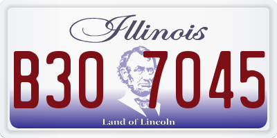 IL license plate B307045