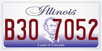 IL license plate B307052