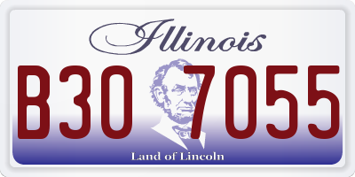 IL license plate B307055