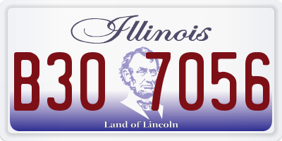 IL license plate B307056