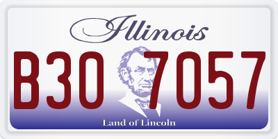 IL license plate B307057