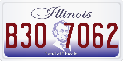 IL license plate B307062
