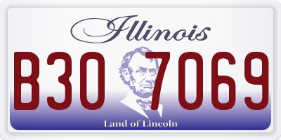 IL license plate B307069