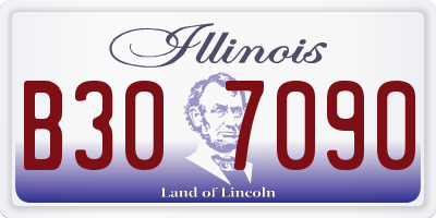 IL license plate B307090