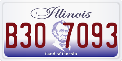 IL license plate B307093