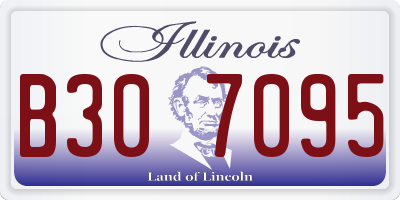 IL license plate B307095