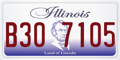 IL license plate B307105