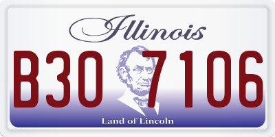 IL license plate B307106