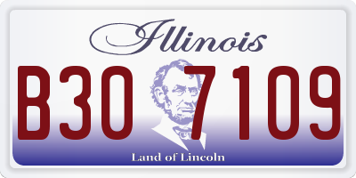 IL license plate B307109