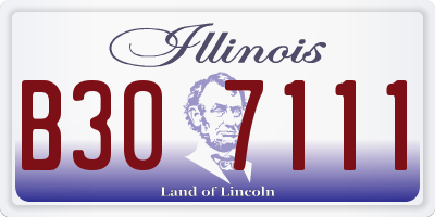 IL license plate B307111