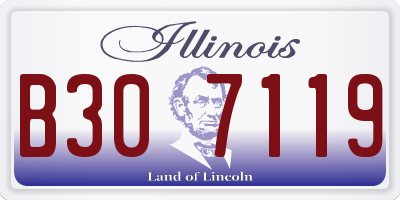 IL license plate B307119