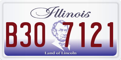 IL license plate B307121