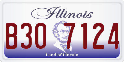 IL license plate B307124