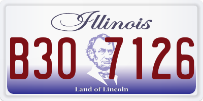 IL license plate B307126