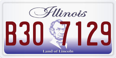 IL license plate B307129
