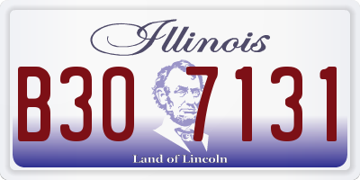 IL license plate B307131