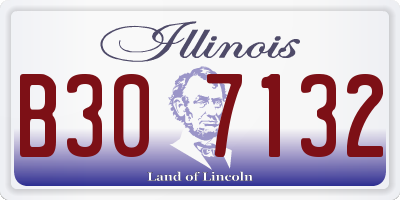 IL license plate B307132