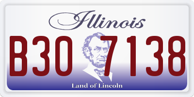 IL license plate B307138