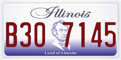 IL license plate B307145