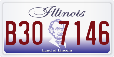 IL license plate B307146