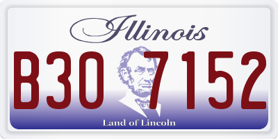 IL license plate B307152