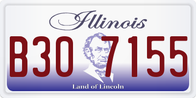 IL license plate B307155