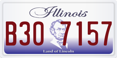 IL license plate B307157